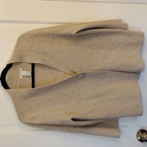 Tweeds Lambswool Angora Blend Cardigan Beige Size XL